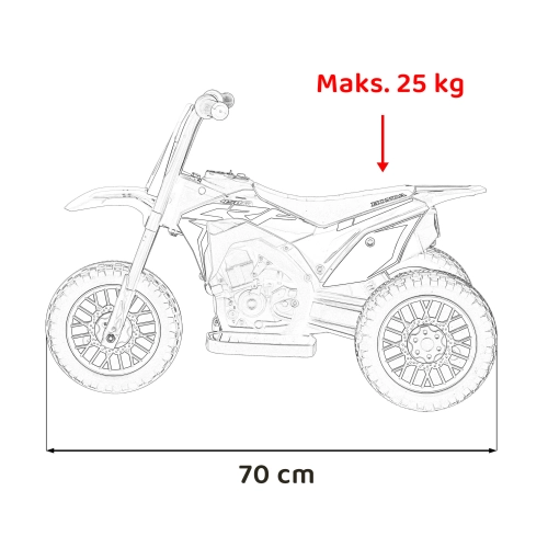 Pojazd na akumulator Motor trójkołowy Cross Honda CRF 450R PA.H5.ZIE